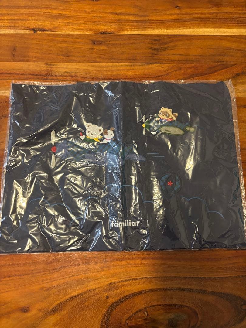 【an】ファミリア　familiar レッスンバッグ　ネイビー　飛行機