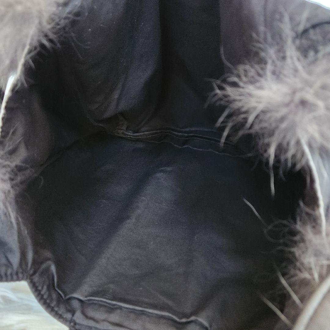 LUDLOW ラドロー レザー Foxファー トートバッグ グレー