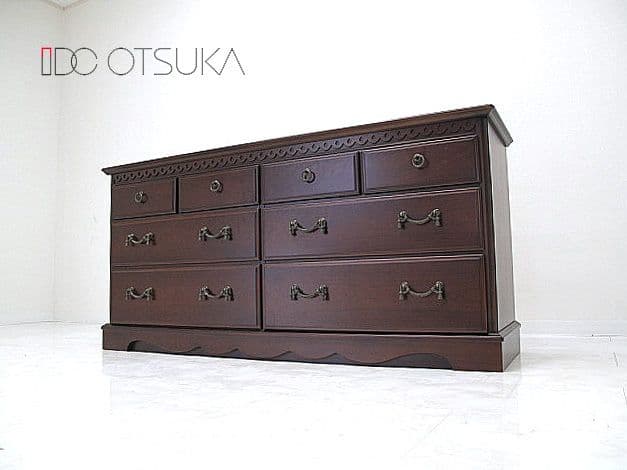 美品 IDC大塚家具 マリアンディール ワイドチェスト 3段8杯　W151cm