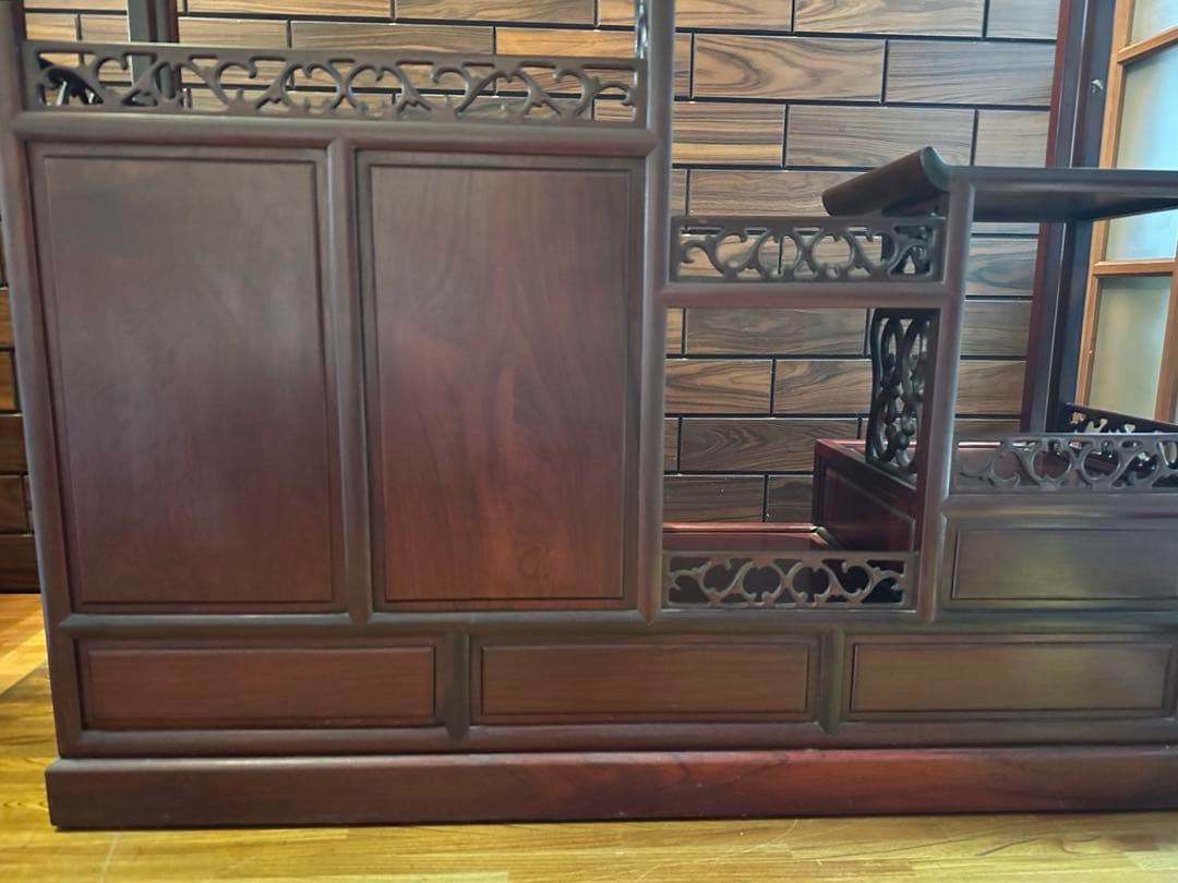 お盆限定価格！！　アンティーク　茶箪笥　紫檀　茶棚　飾り棚