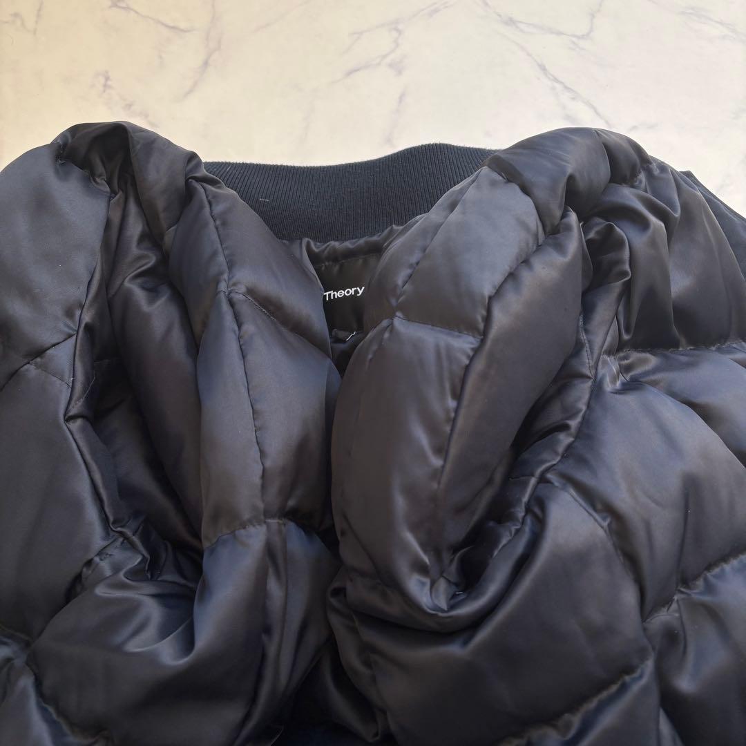 未使用級 セオリー ダウンコート 定価11万円 S ネイビー