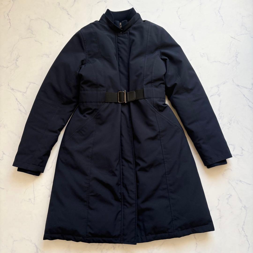 未使用級 セオリー ダウンコート 定価11万円 S ネイビー