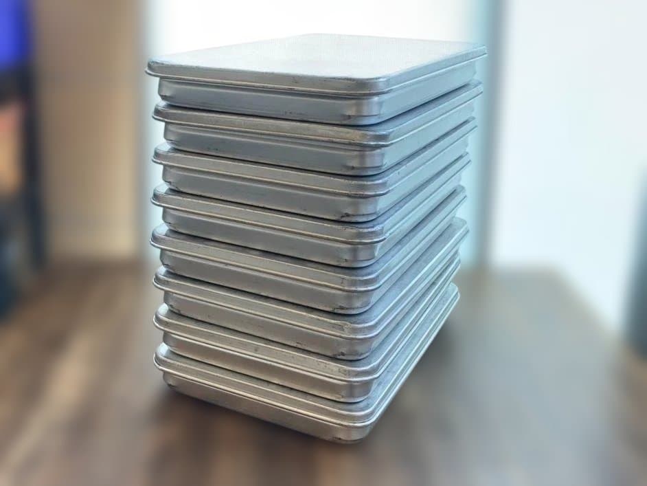 中尾アルミ アルミ製キングボックス 大60 N43-6 蓋付き 8点セット