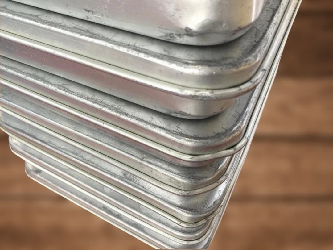 中尾アルミ アルミ製キングボックス 大60 N43-6 蓋付き 8点セット