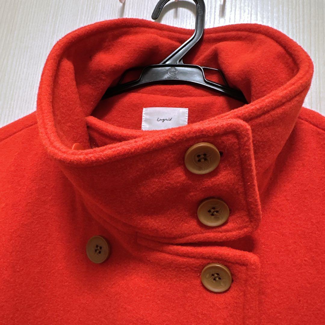 新品未使用　Ungrid スタンドカラールーズコート　S クリスマス