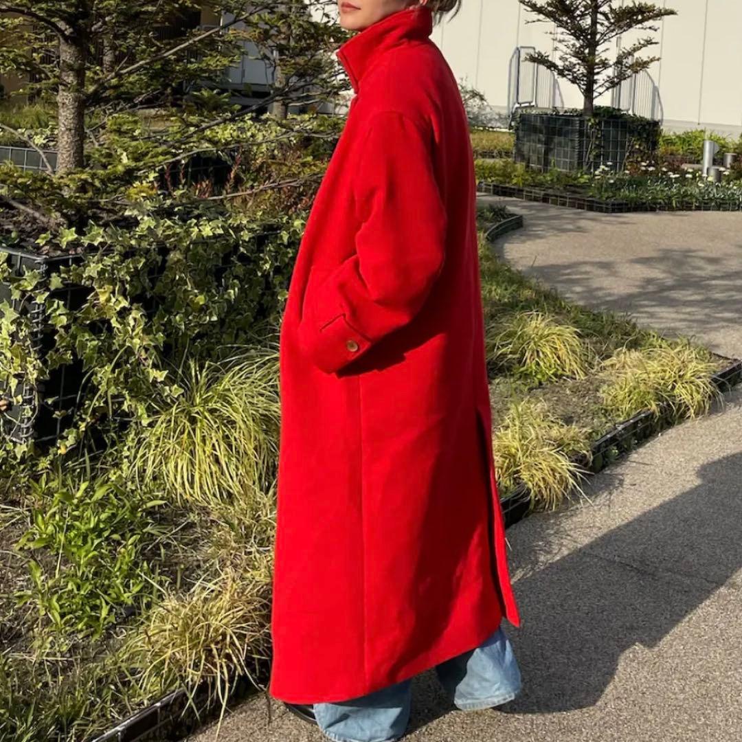 新品未使用　Ungrid スタンドカラールーズコート　S クリスマス