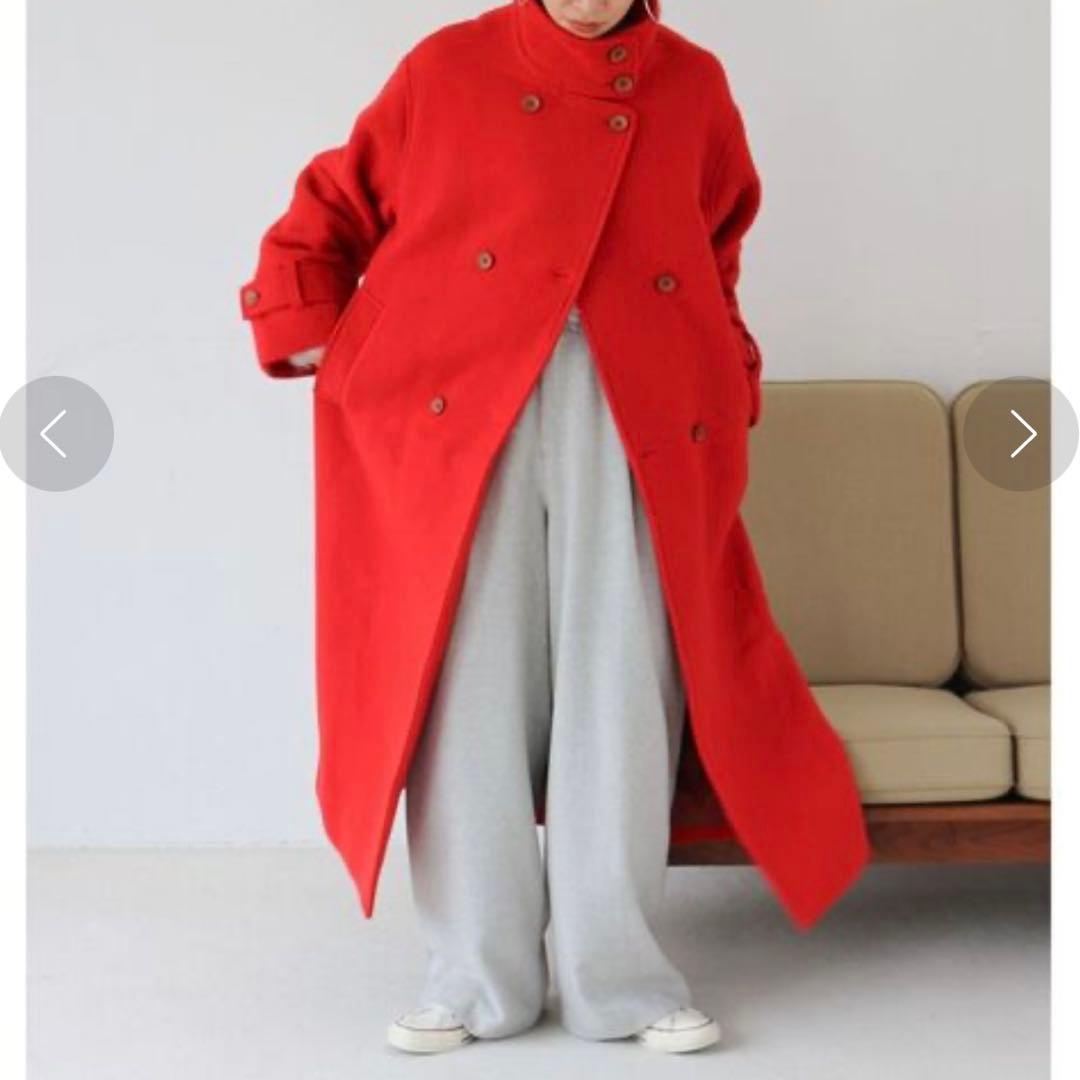 新品未使用　Ungrid スタンドカラールーズコート　S クリスマス