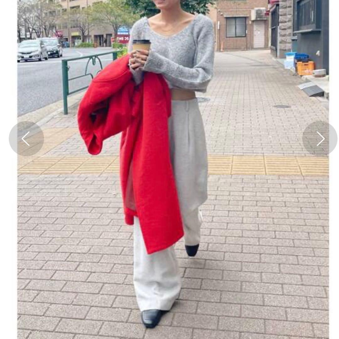 新品未使用　Ungrid スタンドカラールーズコート　S クリスマス