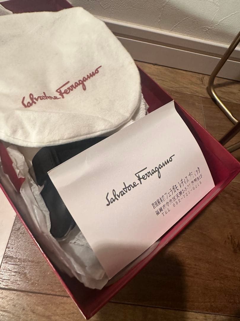 【極美品】フェラガモCARLA8cmヴァラリボンパンプス 6 1/2C 23.5