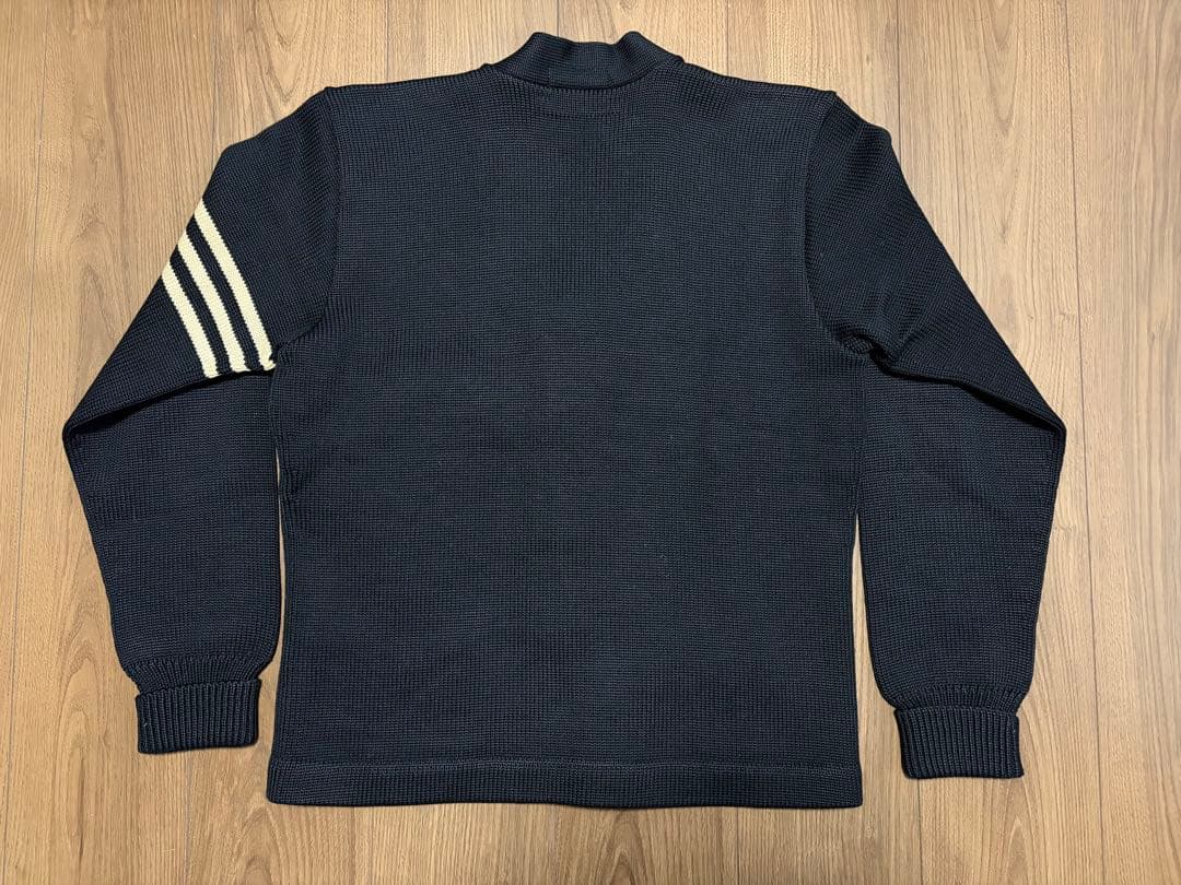 希少ブラック 1950s Dehenヴィンテージ レタードカーディガンワッペン付