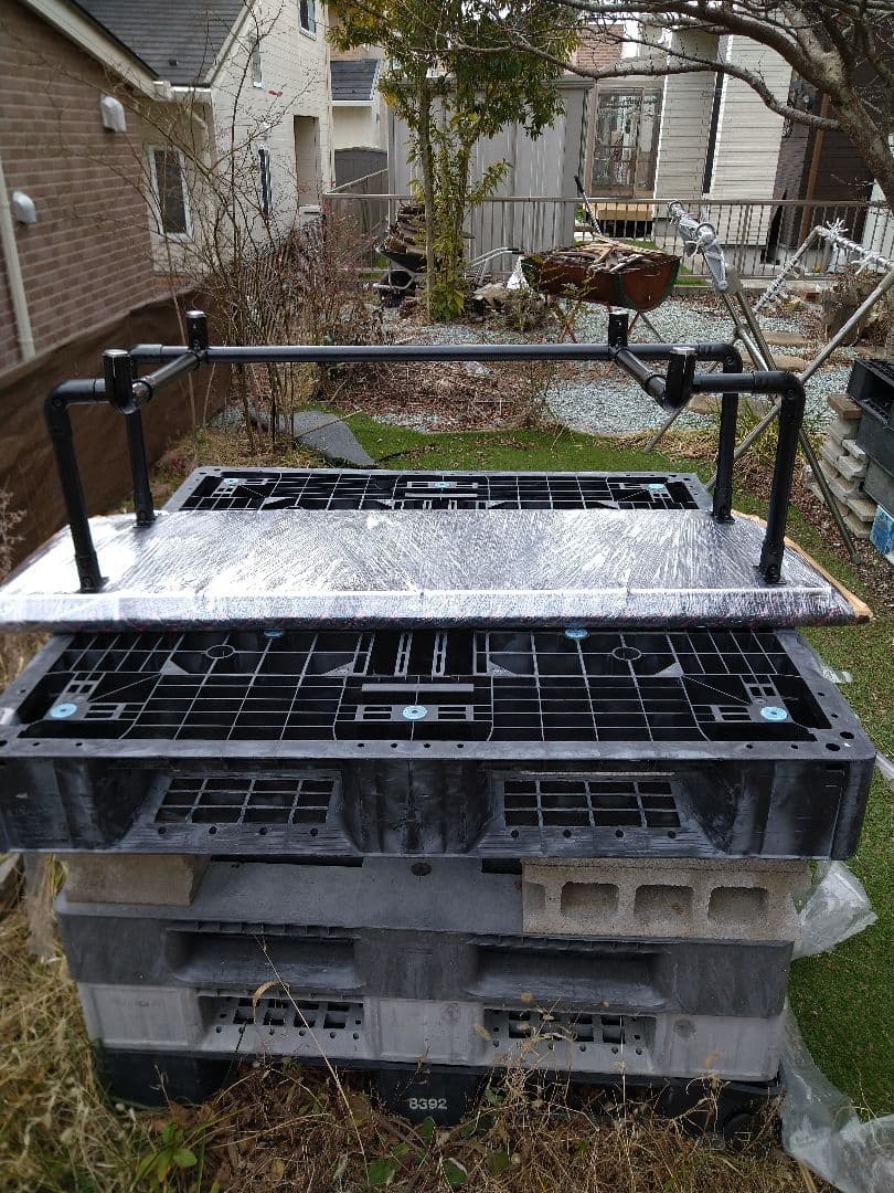 クオン　ハイルーフ　棚　イレクターパイプ