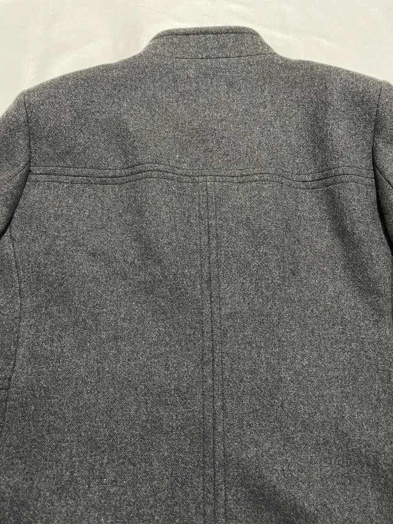 ZARA ウールダブルブレストコート グレー XL