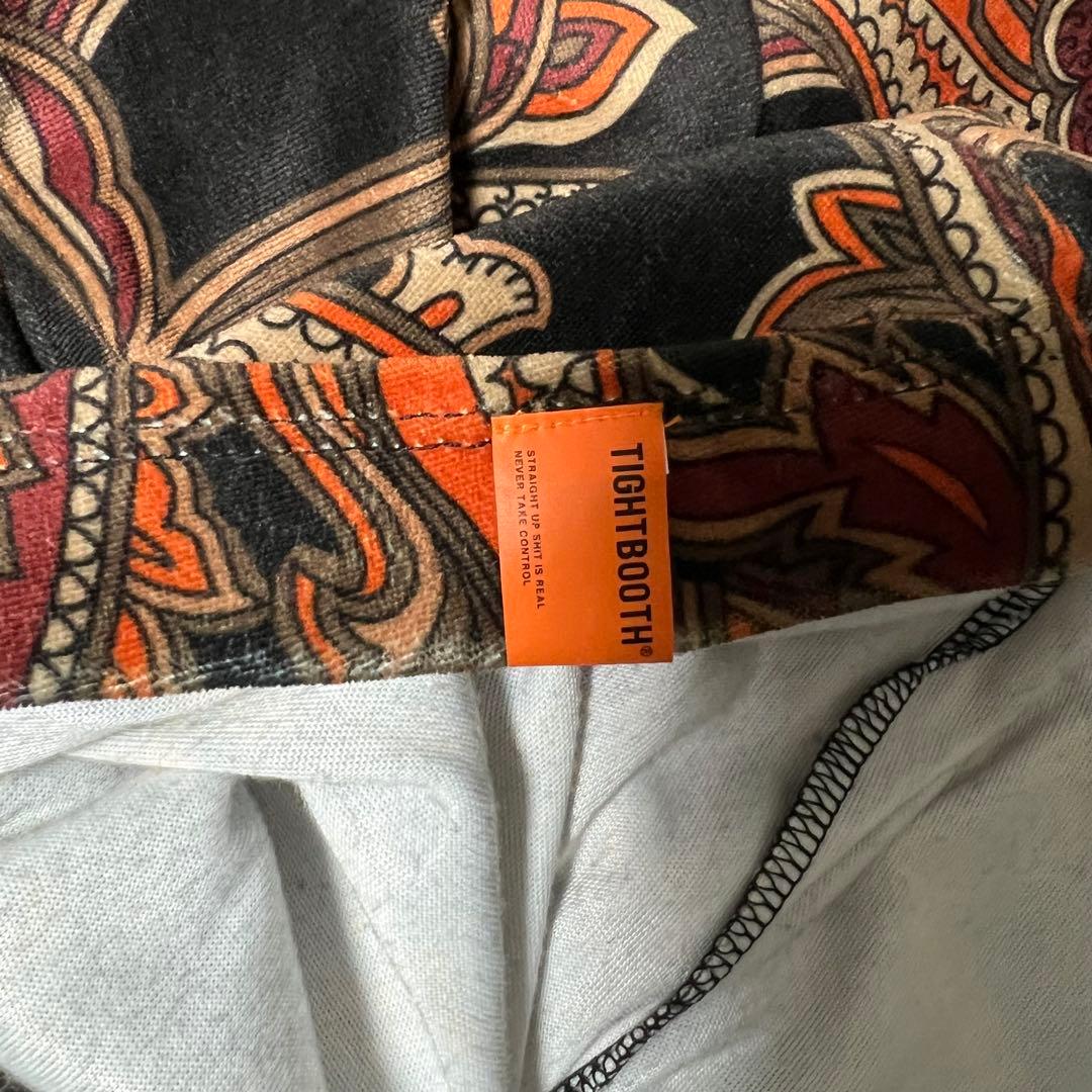 TIGHTBOOTH タイトブース ペイズリー ベロア ロンT