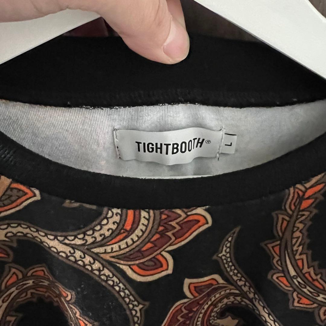 TIGHTBOOTH タイトブース ペイズリー ベロア ロンT