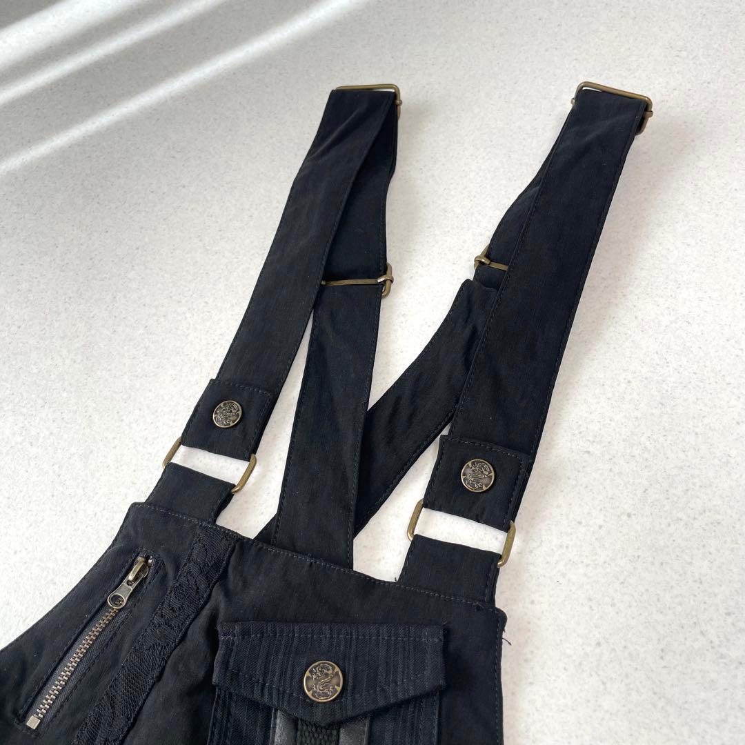 Y2K パンク オッズクローチェ ギミック サロペット オッズオン