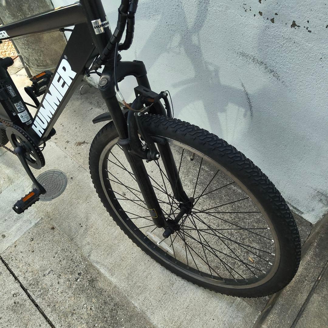 引取限定　HUMMER 電動アシスト黒 ギア　ハマー　ロードバイク　ジャンク