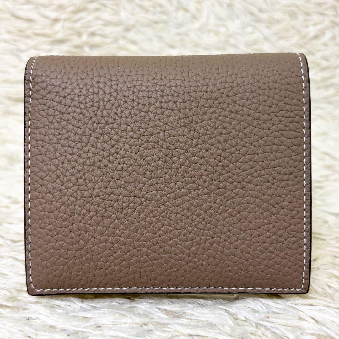 【極美品】ボナベンチュラ バイフォールドウォレット 二つ折り財布 グレージュ