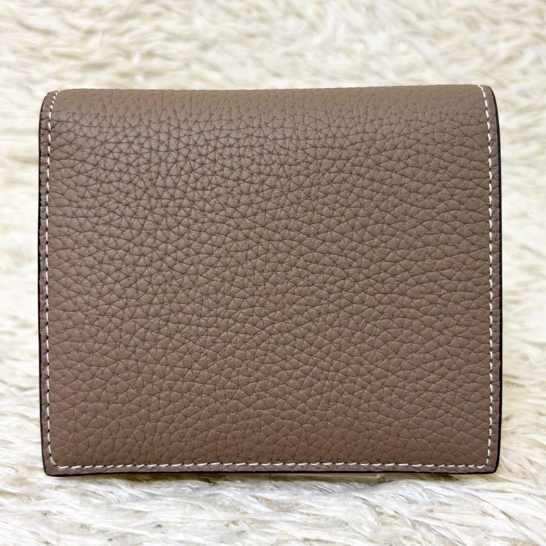 【極美品】ボナベンチュラ バイフォールドウォレット 二つ折り財布 グレージュ