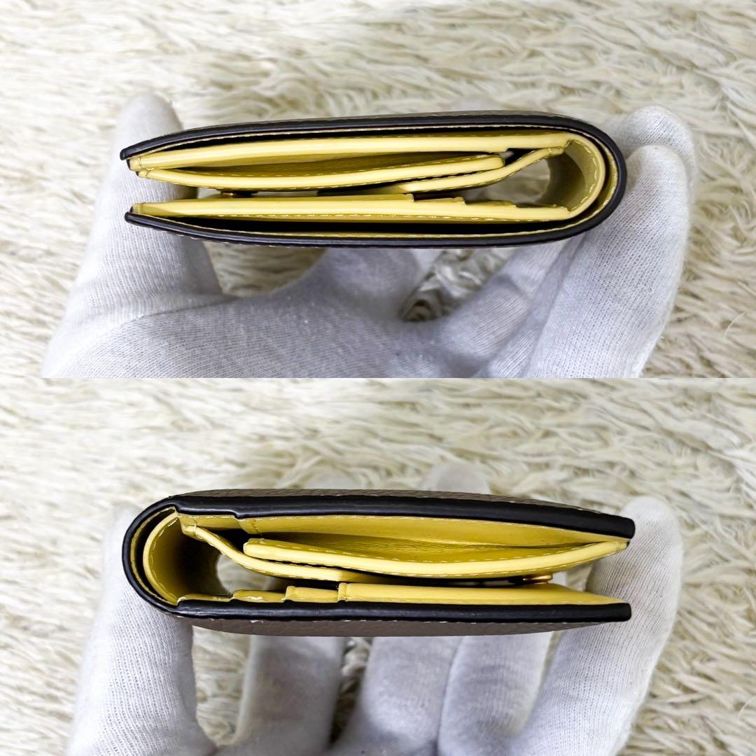 【極美品】ボナベンチュラ バイフォールドウォレット 二つ折り財布 グレージュ