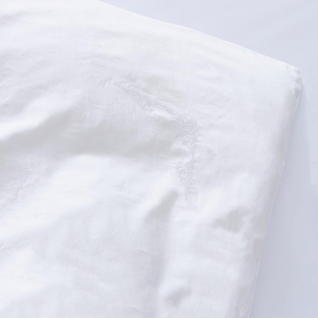 大塚家具 掛布団カバー Jローザ ホワイト S [シングル] インド超長綿