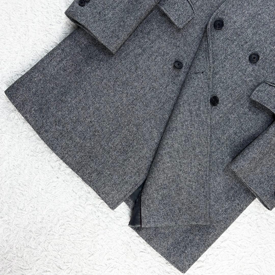 極美品 イタリア生地 ヘリンボーン ブルックスブラザーズ ダブルチェスターコート