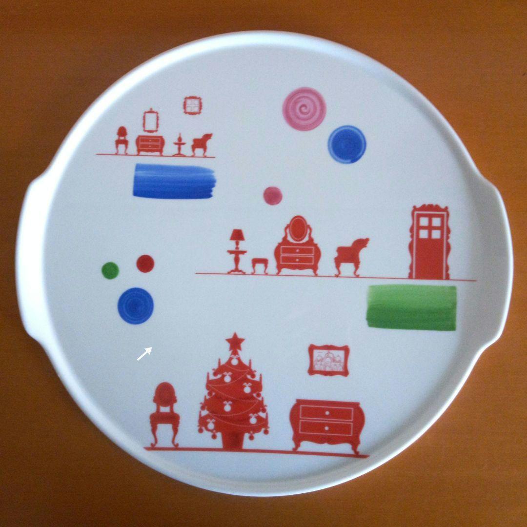 【希少】リチャードジノリ×パオラ・ナヴォーネ「カーサドルチェカーサ」ケーキトレイ