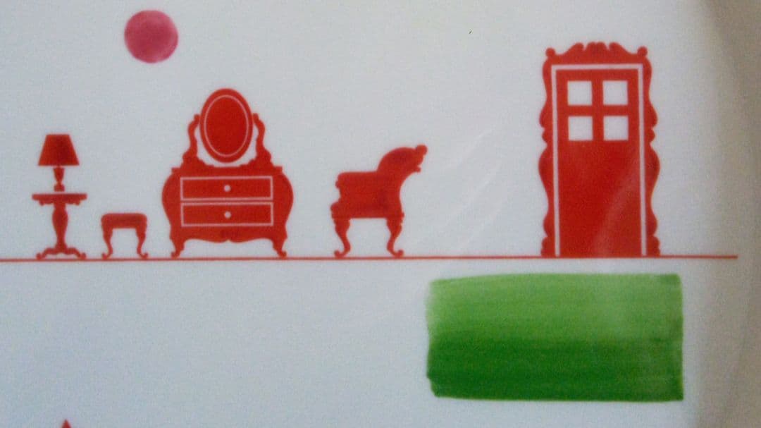 【希少】リチャードジノリ×パオラ・ナヴォーネ「カーサドルチェカーサ」ケーキトレイ