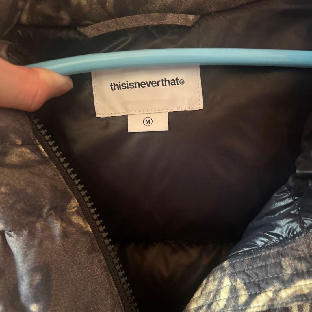 thisisneverthat フラワーパターン ダウンジャケット M