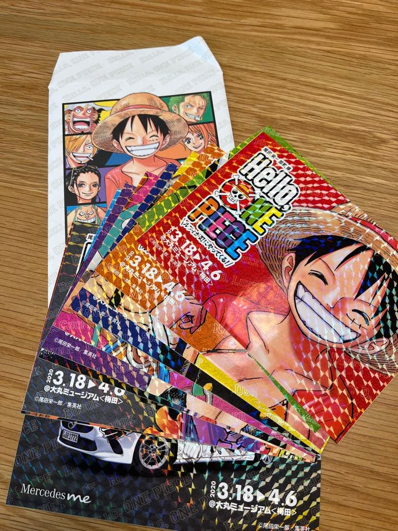 ONE PIECEグッズ　クリアファイル　限定シール　手配書まとめ販売　ルフィ