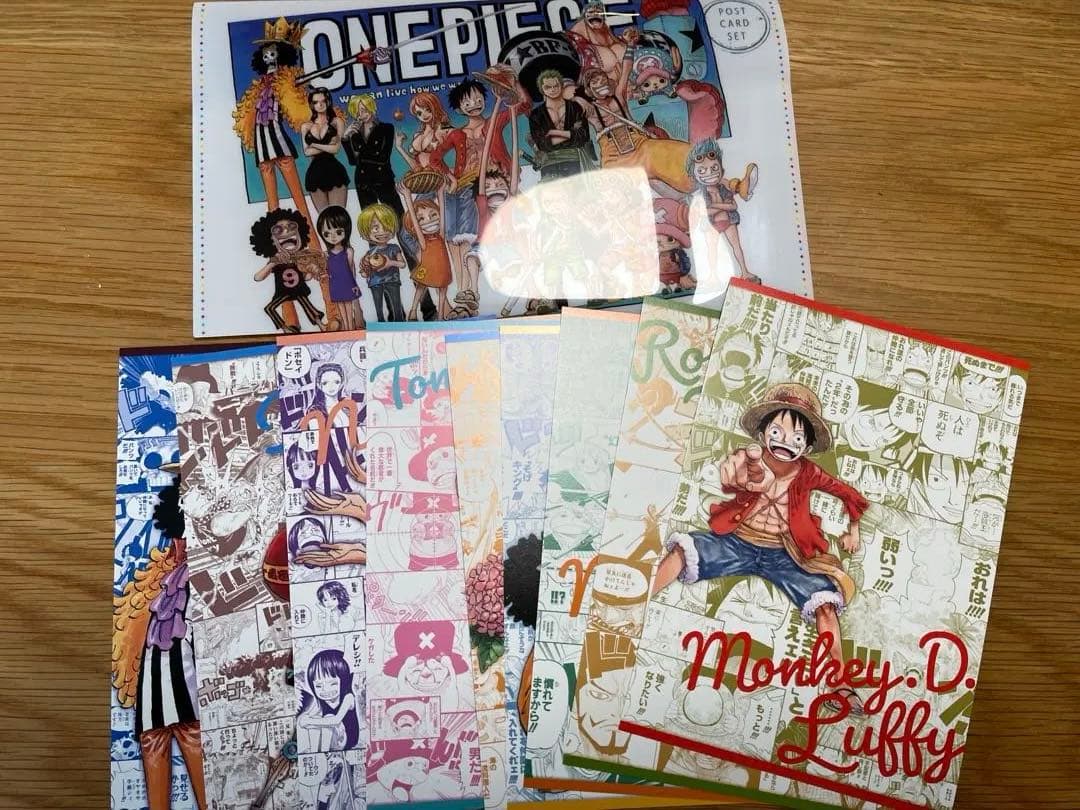 ONE PIECEグッズ　クリアファイル　限定シール　手配書まとめ販売　ルフィ