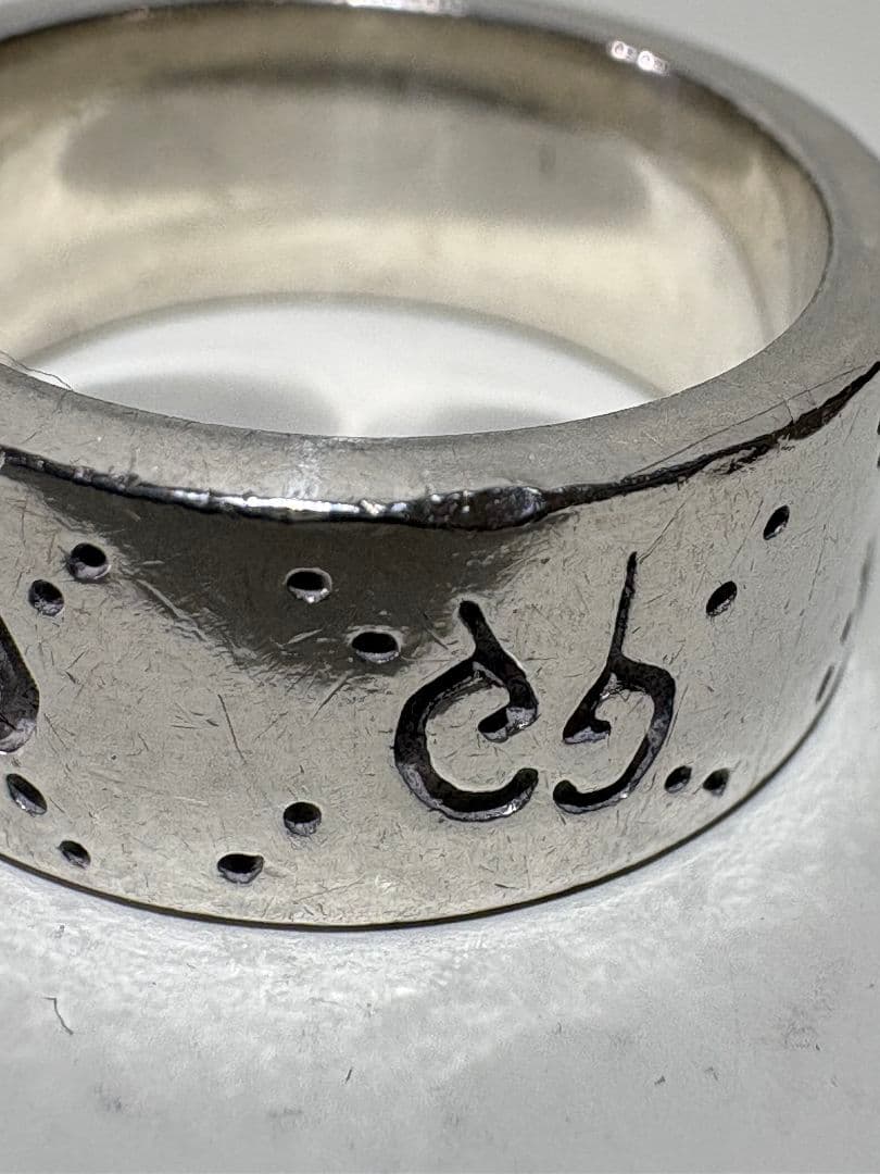 GUCCI ブランデッドG スカルワイドリング 刻印サイズ20号【箱/ポーチ付】