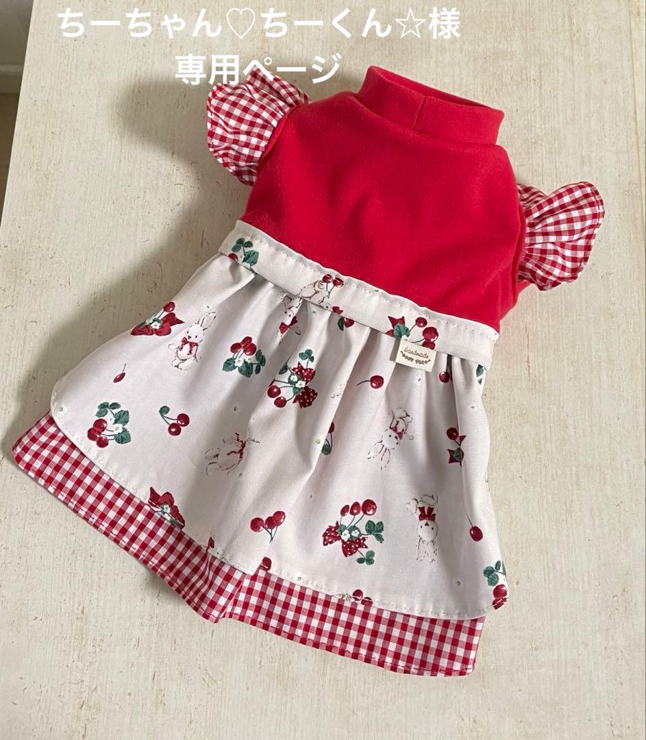 【ちーちゃん♡ちーくん☆ページ】ハンドメイド　犬服　小型犬