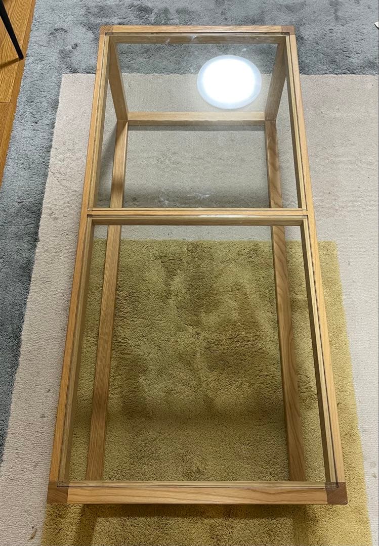 LOWYA ロウヤ　ガラステーブル