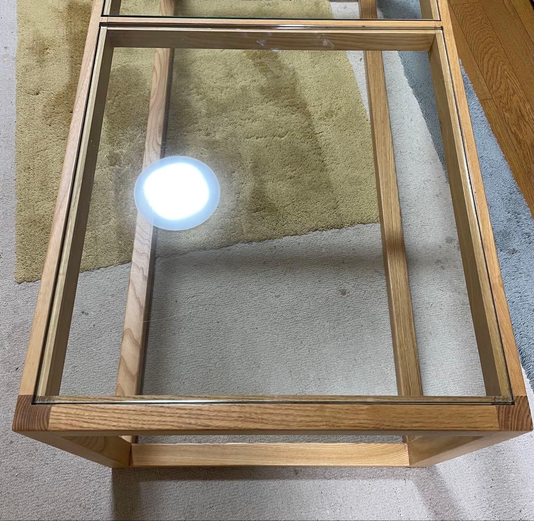 LOWYA ロウヤ　ガラステーブル