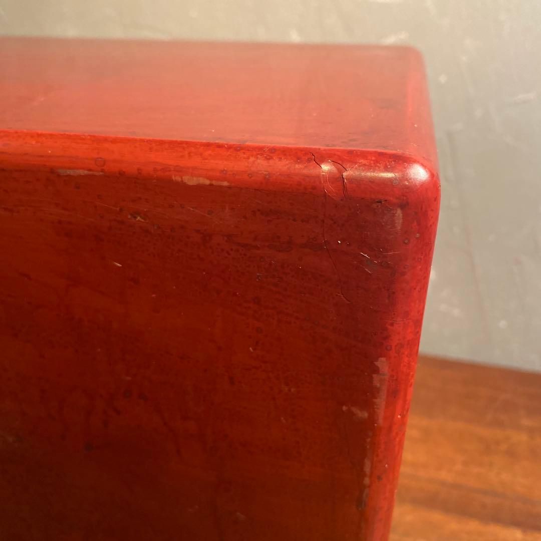 昭和レトロ 漆塗り三段小引き出し ミッドセンチュリー 古家具 古民家