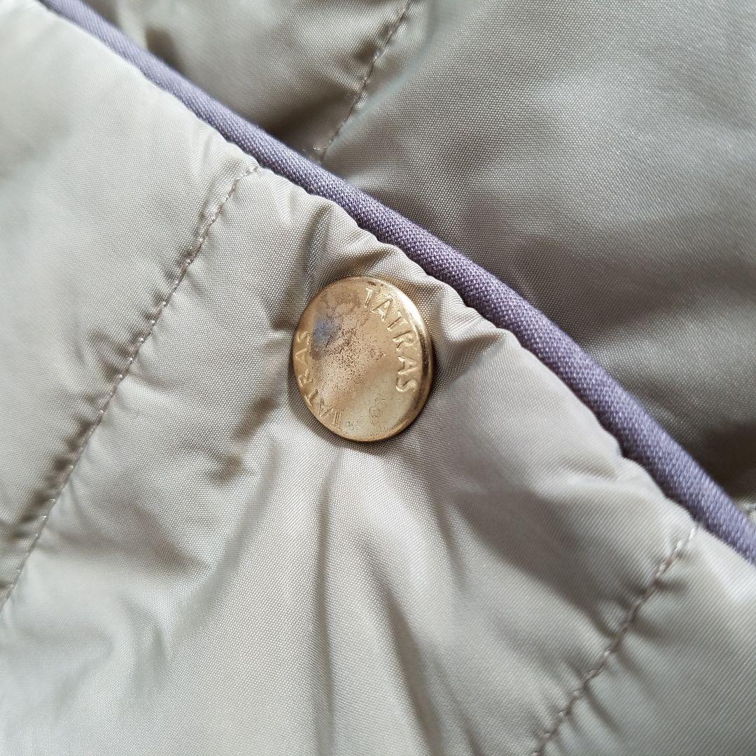 TATRAS✨インナーダウンベスト モスグリーン カーキ Vネック 金ボタン