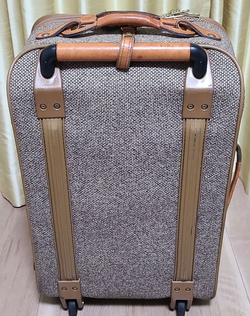 ハートマン キャリーケース ツイード/ベルティングレザー
