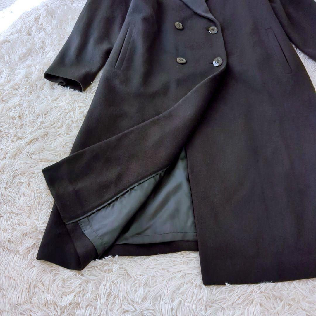 美品 BELTA BUONO カシミヤ ロング チェスターコート ブラック M