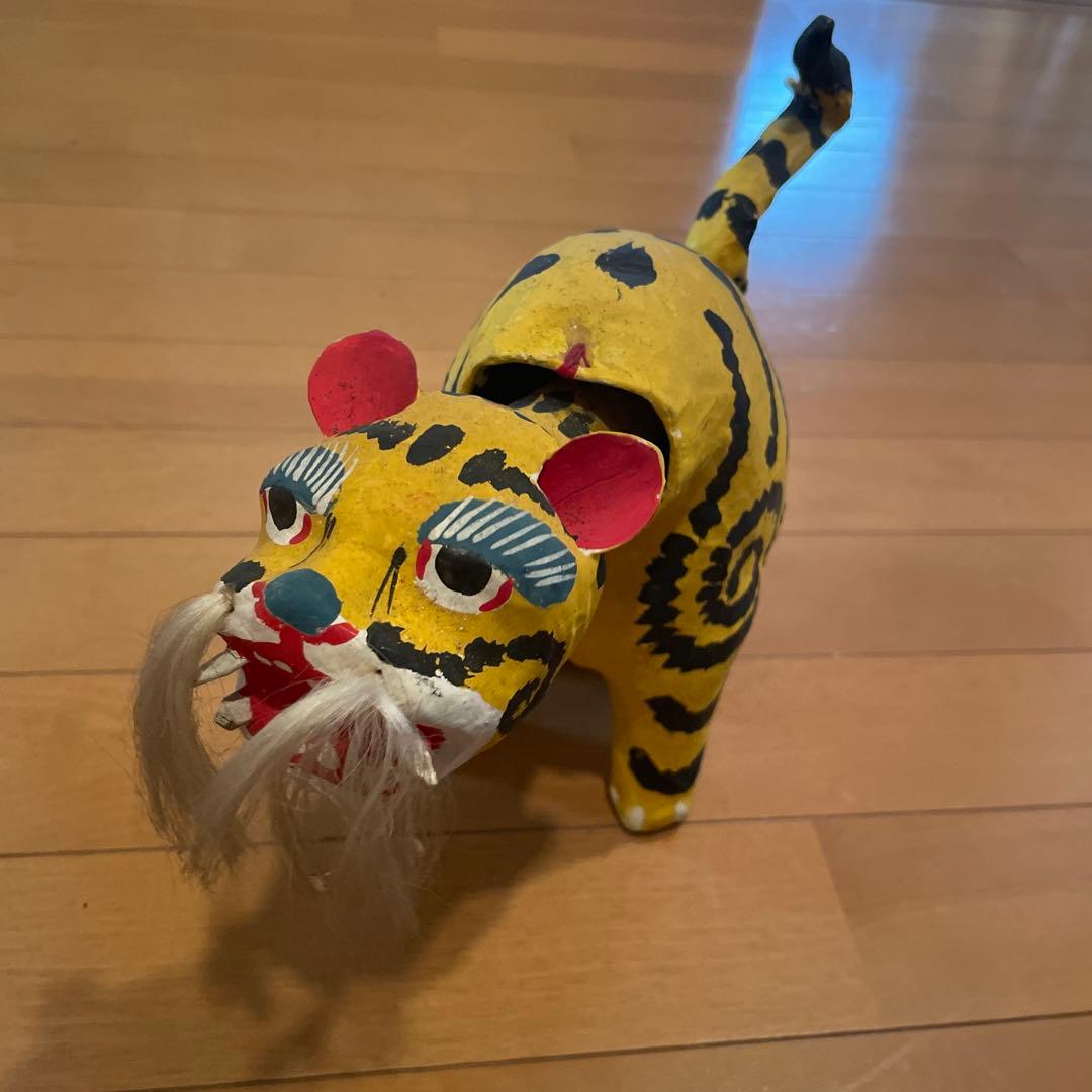 郷土玩具　久ノ浜張子　虎　伝統工芸品