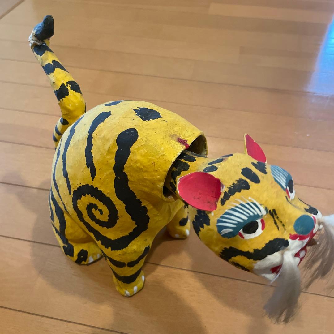 郷土玩具　久ノ浜張子　虎　伝統工芸品