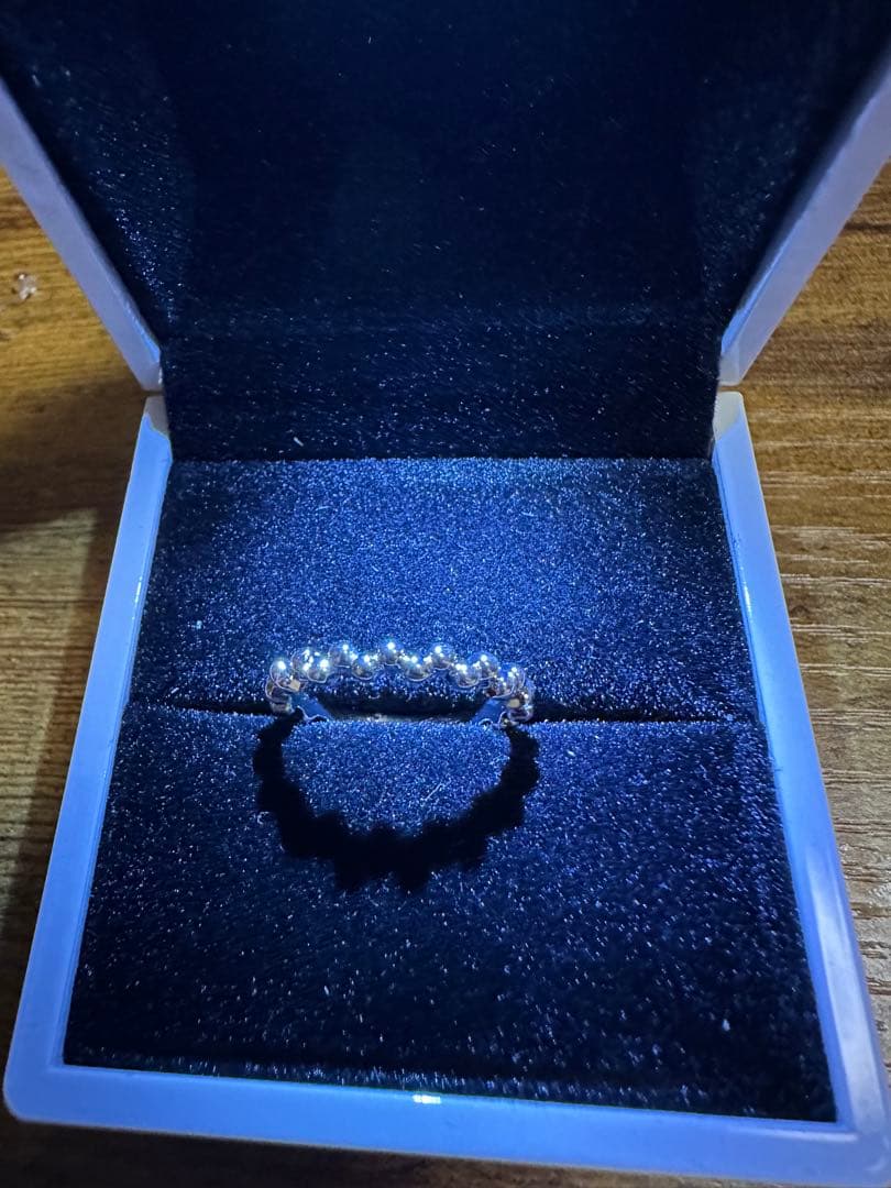 シルバー 波形デザイン リング