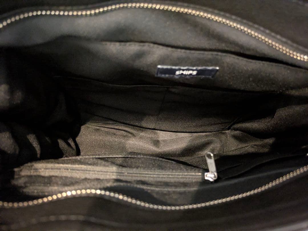 【未使用級】SHIPS スマート レザー ヴァーティカル トートバッグ