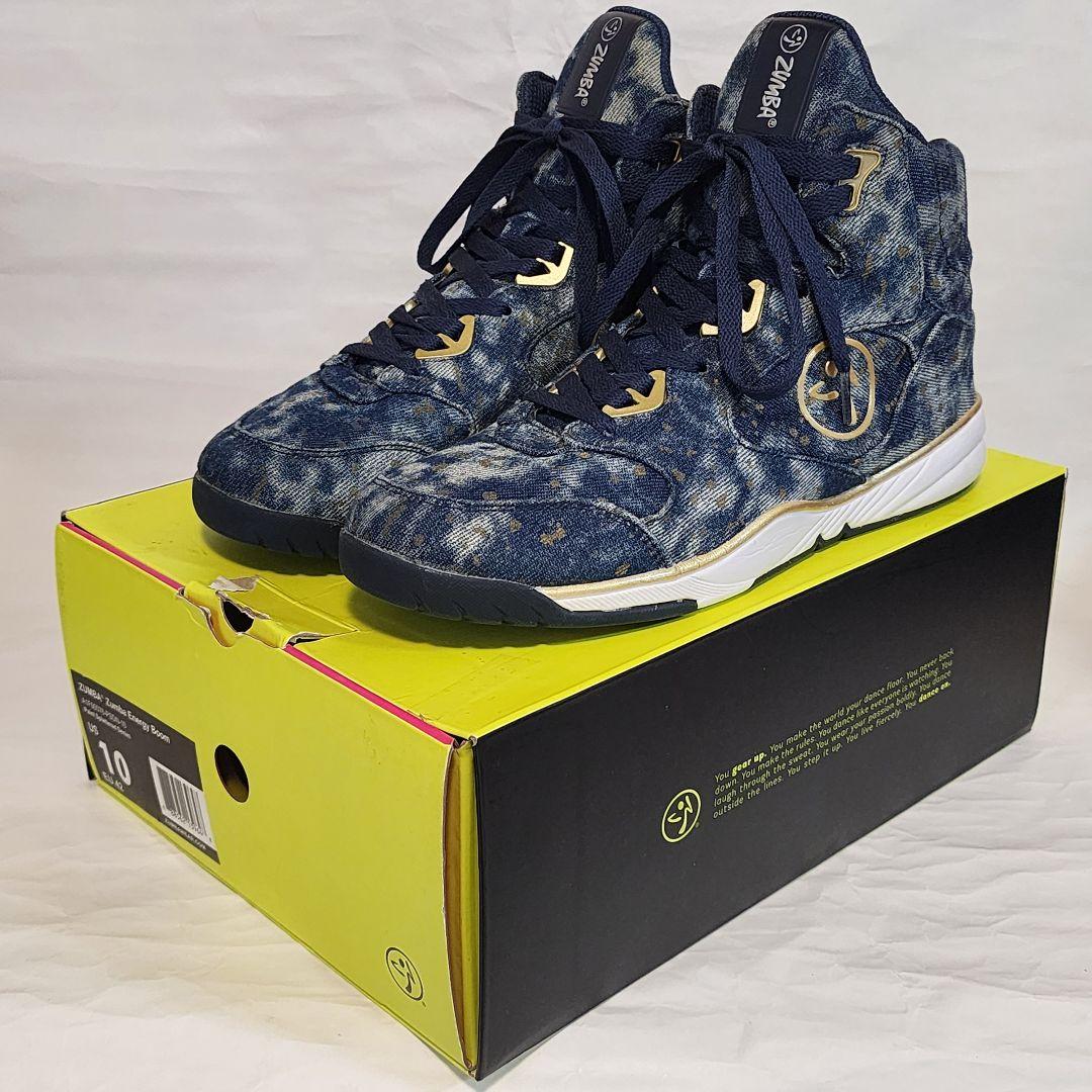 ZUMBA Energy Boom US10 デニム ダンスシューズ 27 ②