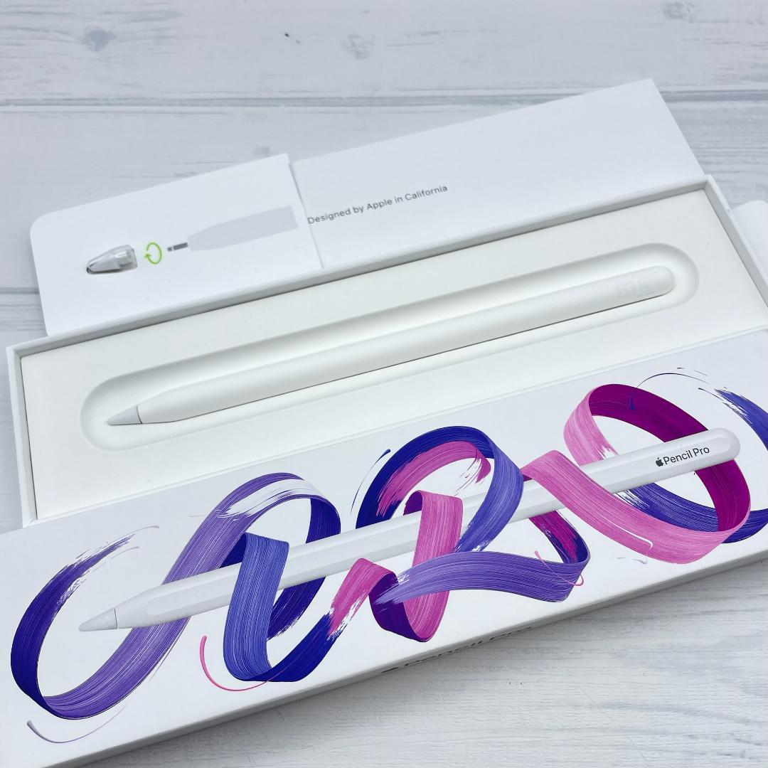 動作確認済み！【美品】Apple Pencil Pro 本体＋替え芯＋箱類