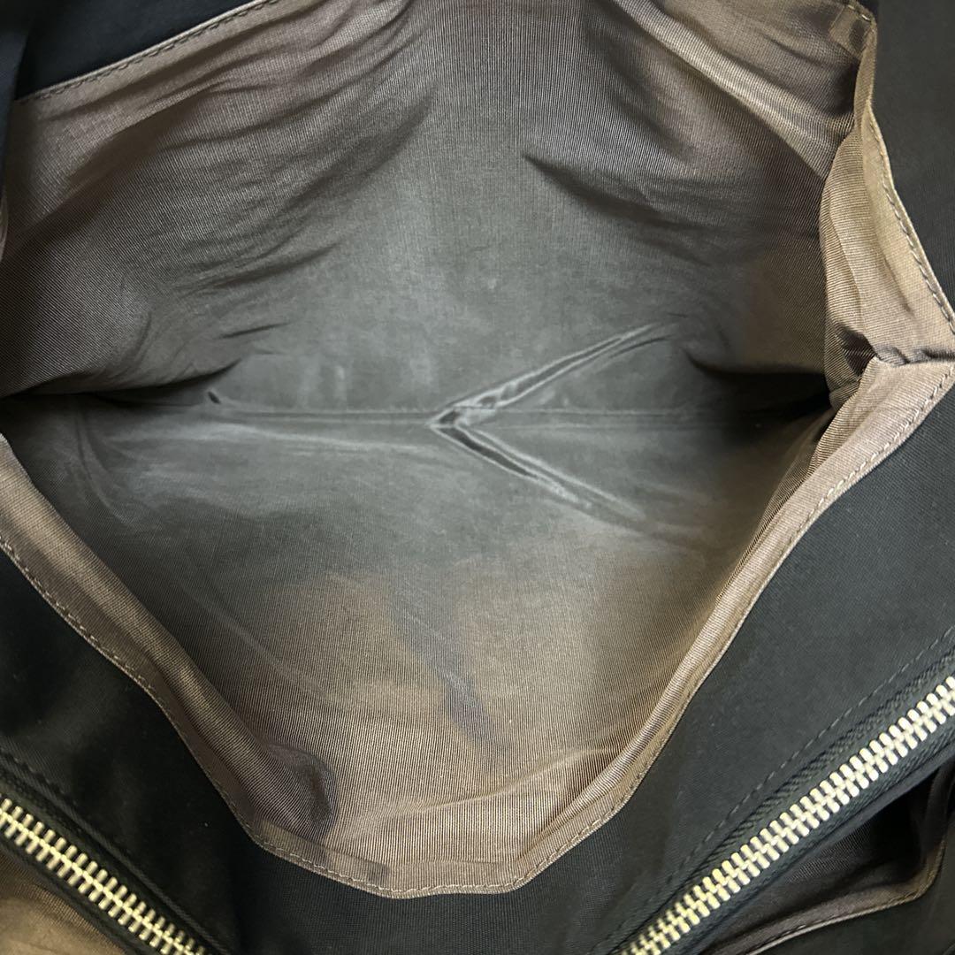 ポールスミス マルチストライプ ナイロン トートバッグ ブラック 大容量