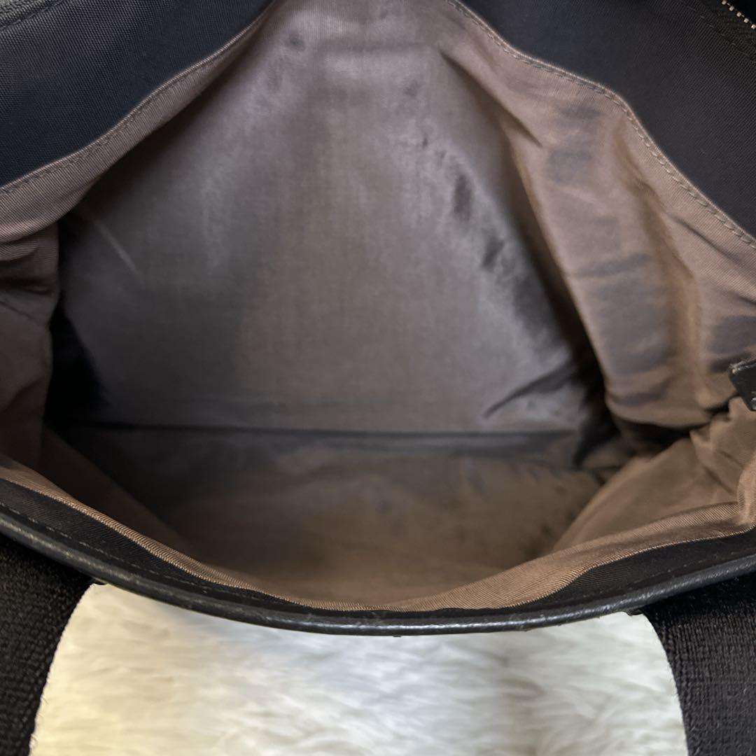 ポールスミス マルチストライプ ナイロン トートバッグ ブラック 大容量