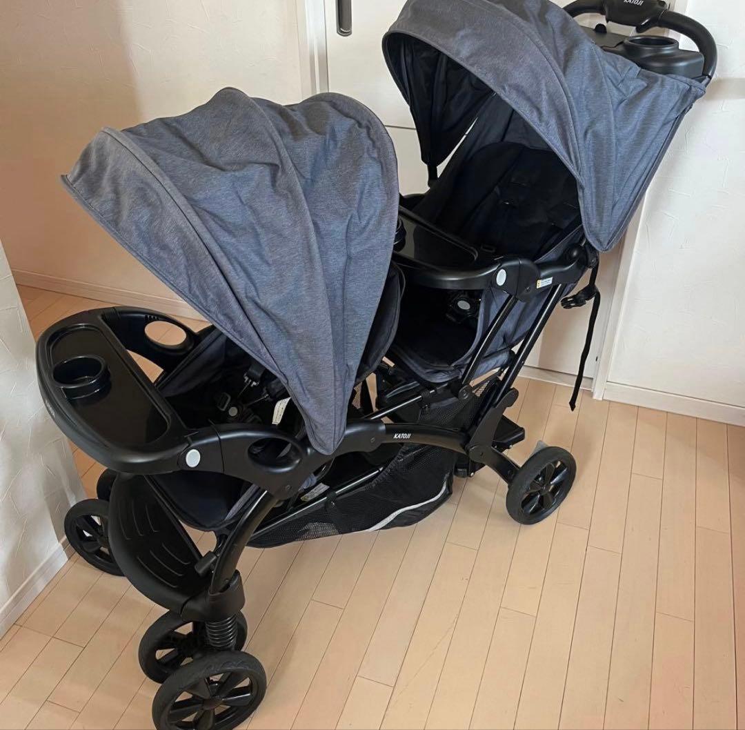 即日対応！！カトージ　2人ベビーカー　2人でゴーDX