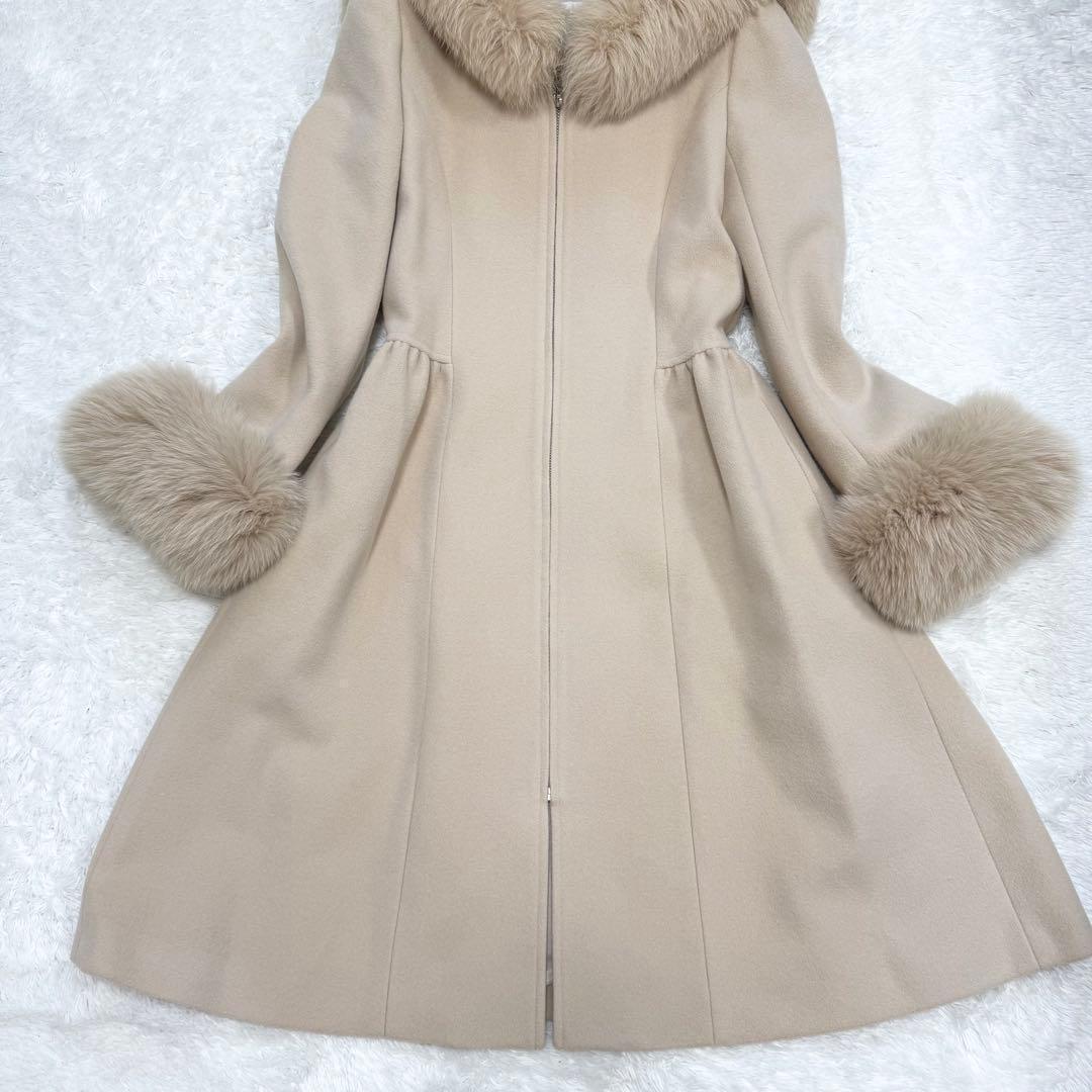 【極美品✨】ルネ　プリンセスコート　コート　ウール　アンゴラ　フォックス　32
