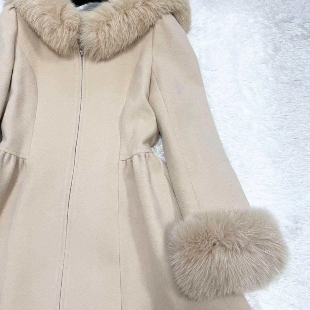 【極美品✨】ルネ　プリンセスコート　コート　ウール　アンゴラ　フォックス　32