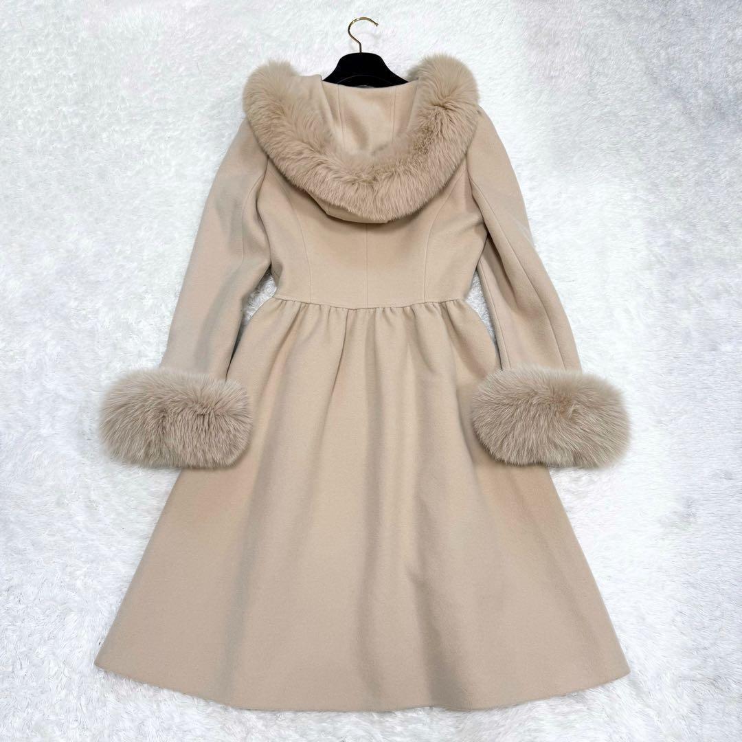 【極美品✨】ルネ　プリンセスコート　コート　ウール　アンゴラ　フォックス　32